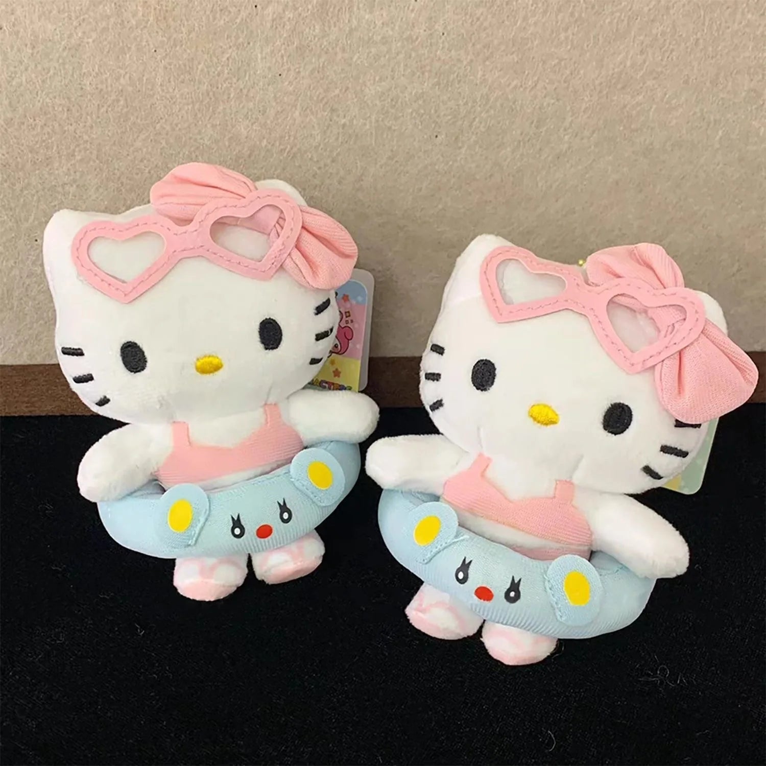 Kawaii Anime New Sanrio Hello Kitty Cartoon Plush Toy Fashion Plush Doll Pendant School Bag Keychain Accessories Gift for Friend