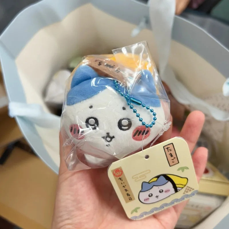 New Chiikawa Limited Sushi Series Kawaii Cute Usagi Plush Doll Pendant Anime Kawaii Hachiware Keychain Girl Bag Decoration Gift