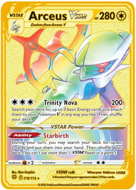 English Metal Pokemon Cards DIY Arceus Pikachu Mewtwo Shiny Iron GX Vmax EX Game Kids Collection Card Toy Gift pokemon card