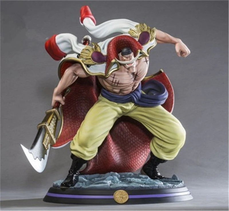 Anime One Piece Whitebeard Pirates Edward Newgate Battle Ver. GK PVC Action Figure Statue Collectible Model Kids Toys Doll Gifts