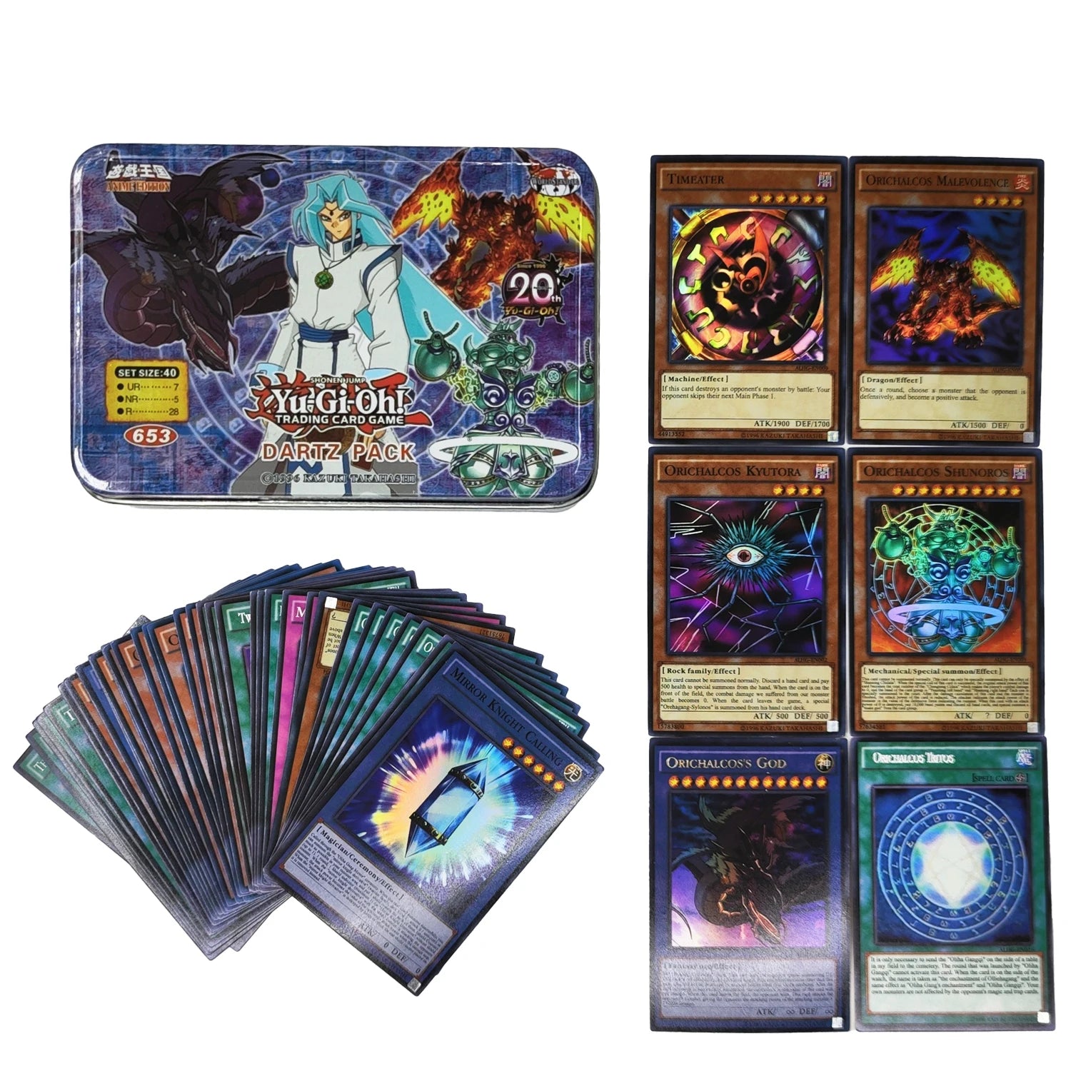 Yu Gi Oh Cards EGYPTIAN GOD PACK Card Deck English TCG Holographic Golden White Dragon Duel Game Collection Card with Tin Box