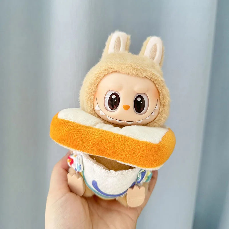 17cm Mini Plush Doll'S Clothes Outfit Accessories For Korea Kpop Exo Labubu I II Idol Dolls Sitting Party Series Clothing Gift