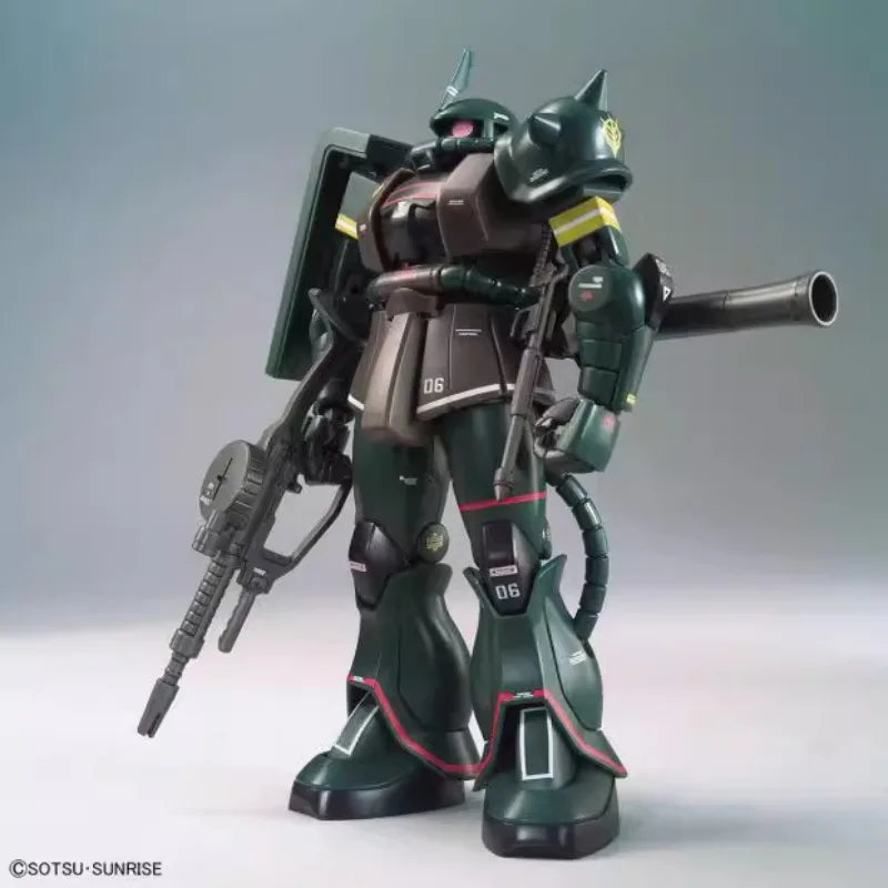 Bandai HG MS-06 ZAKU II GUNDAM Anime Action Figure Assembly Model Toy Gift Children Boy