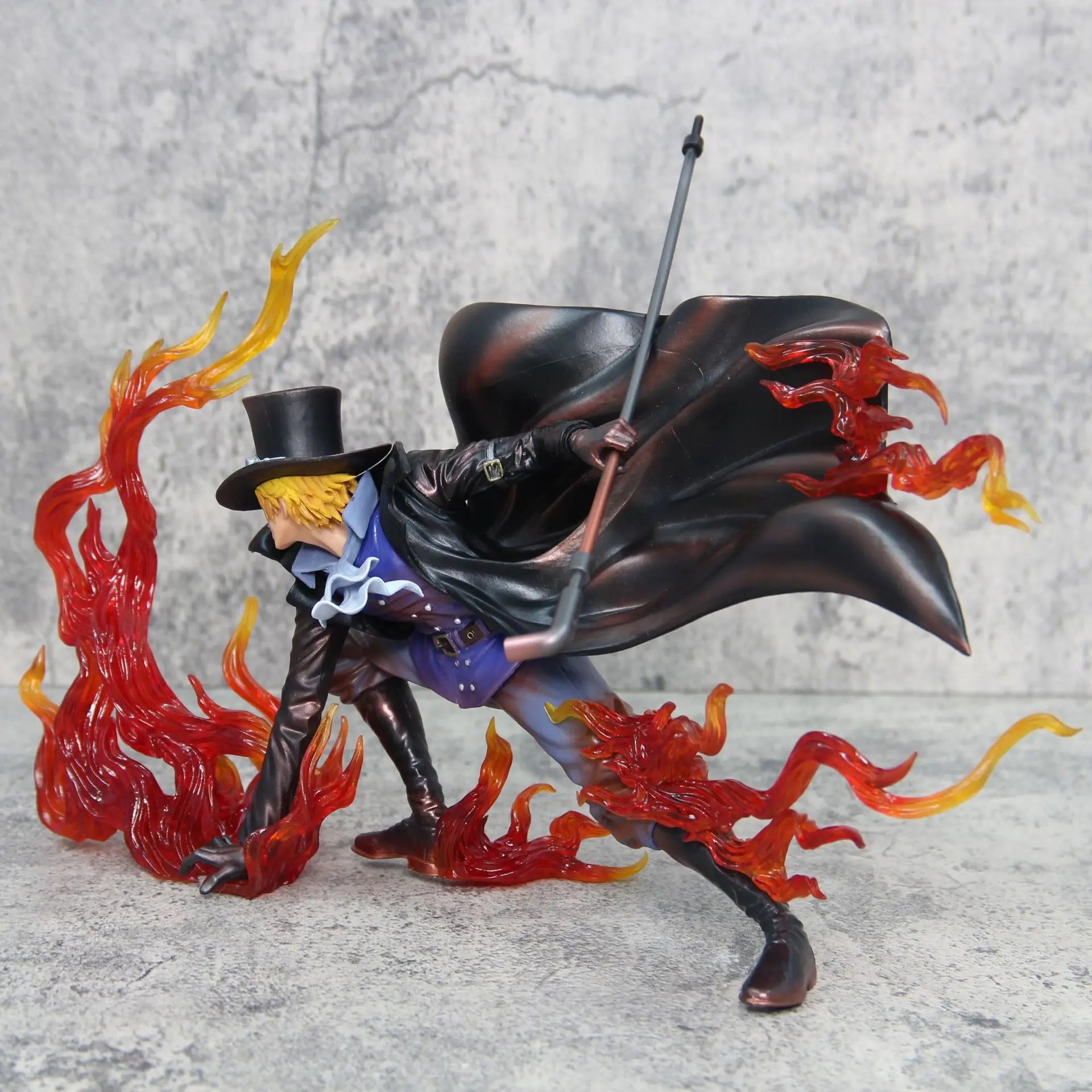 22cm Anime One Piece Sabo Figure IU Fire Fist Sabo Figures Revolutionary Army Figure Model Pvc Statue Doll Statue Toys Gift