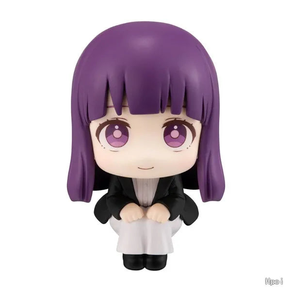 11CM Anime Sousou no Frieren Frieren Figure Look Up Doll Fern Cute Model Sitting Posture Toy Collection Aciton Figure Doll