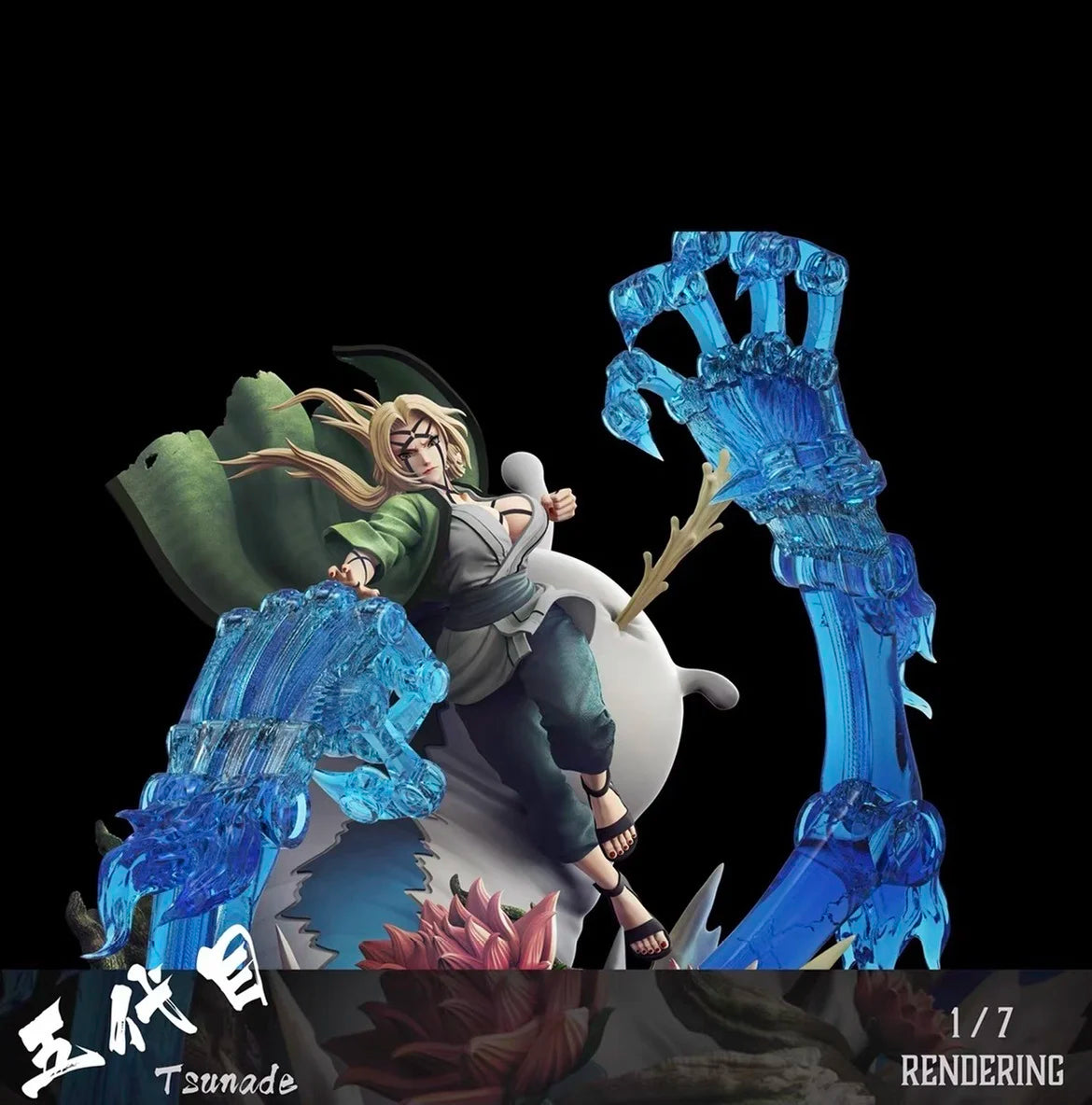 Clouds Studios Naruto Figurine Tsunade Fifth Hokage Statue Naruto Shippuden Anime Model GK Action Figure Collection Toy