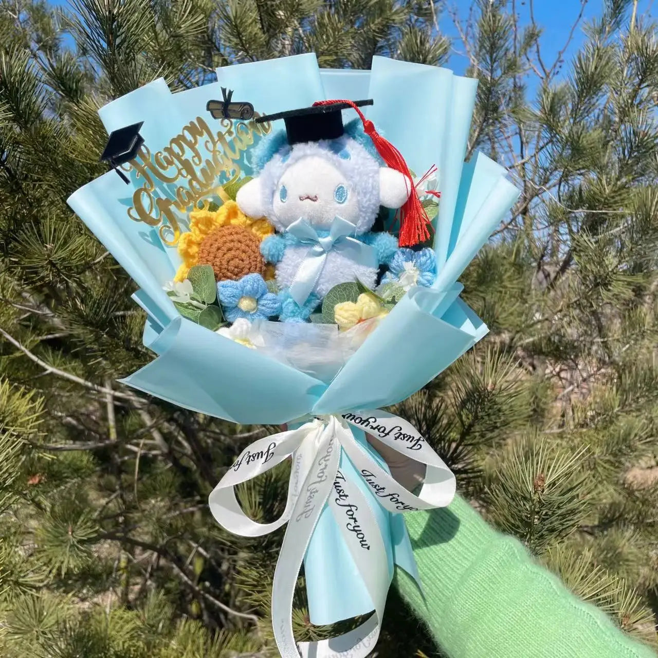 Cartoon Anime Series Plush Kids Toys Graduation Bouquet Children's Day Valentine's Day Birthday Christmas Graduation Gifts