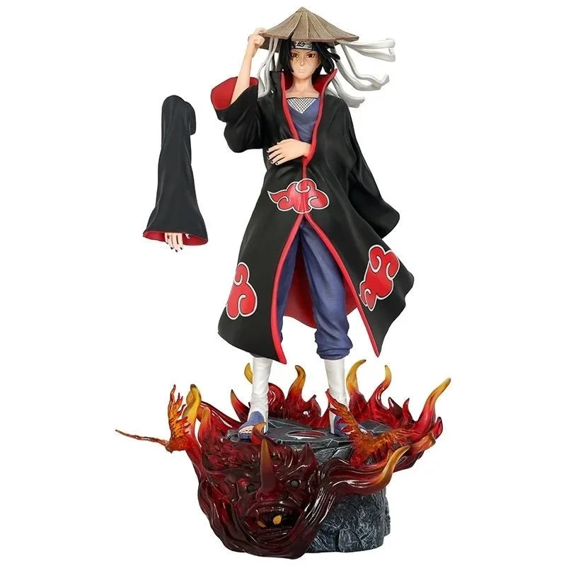 Anime Naruto Figure Uchiha Itachi Action Figures The base emits light Model PVC 40cm Collection Model Toys Birthday Doll Gifts