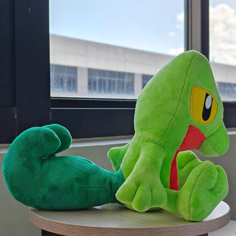 Treecko Peluche Pokemon Plush Toys Stuffed Dolls Cartoon Cute Dolls Kawaii Birthday Christmas Gift For Kids Friends Collection