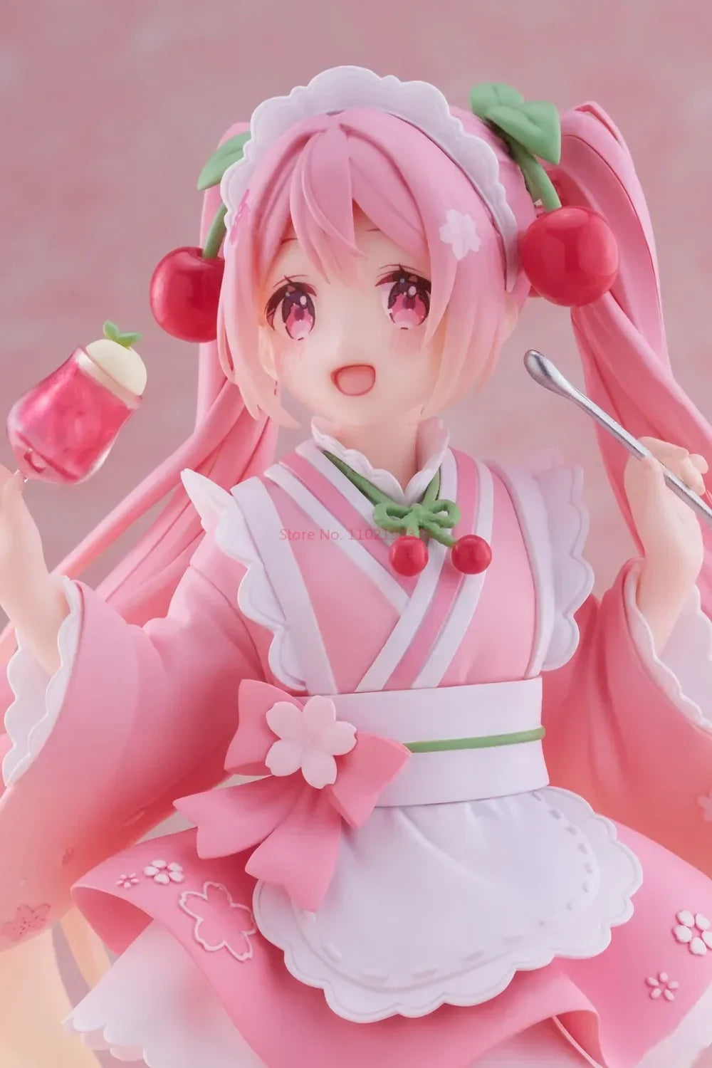18CM TAITO Hatsune Miku Coreful Sakura Wafuu Kissa Ver. Maid Figure Anime Figurine Model Collectible Toys Kawaii Gift
