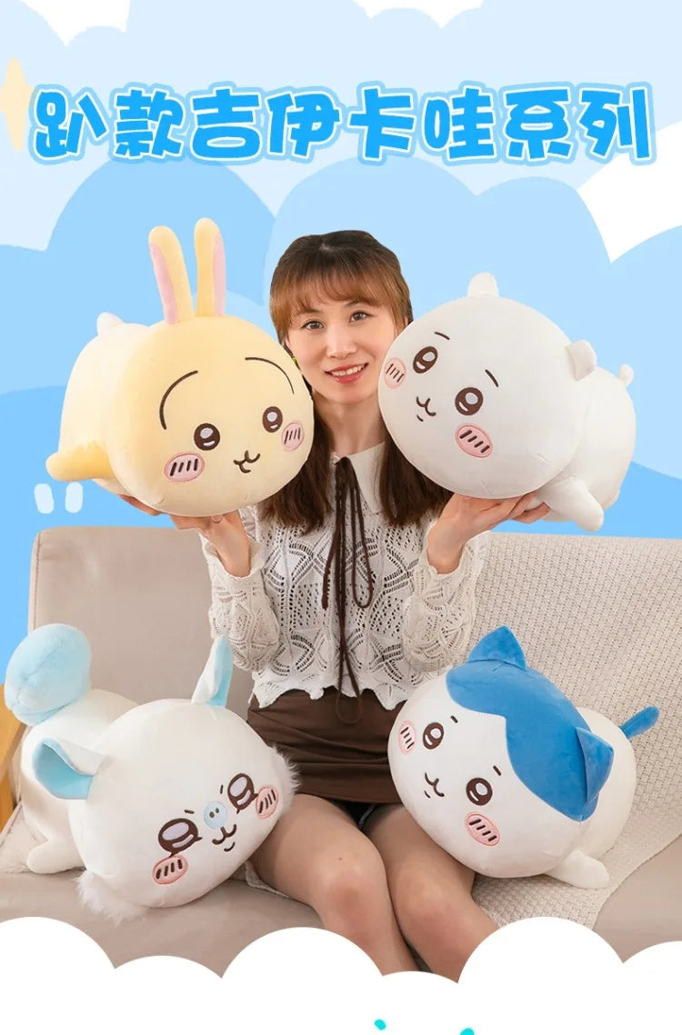 30cm Miniso Chiikawa Plush Pillow Hachiware Usagi Cute Girl Plush Doll Anime Pillow Room Decoration Doll Kawaii Appease Toys