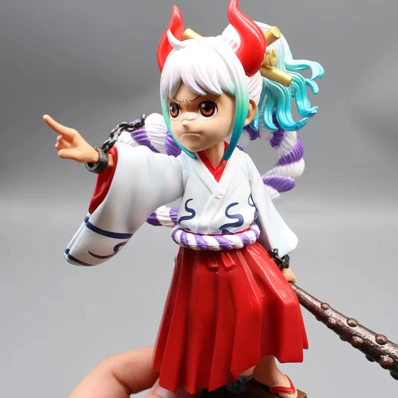 17cm One Piece Wano Yamato Anime Figure Childhood Yamato Figurine Action Model GK Statue PVC Collection Desk Decora Toys Gifts