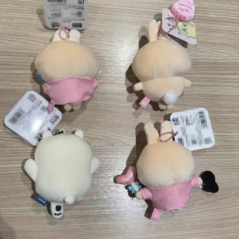 Rabbit Usagis Cheering Series Plush Doll Pendant Self-deprecating Bear Popular Cartoon Toy Keychain Bag Ornament Birthday Gift