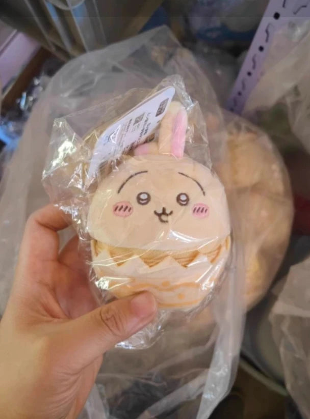 New Chiikawa Easter Accessories Hachiware Usachi うさぎ Egg Plush Doll Pendant Schoolbag Doll Pendant Friend Gift