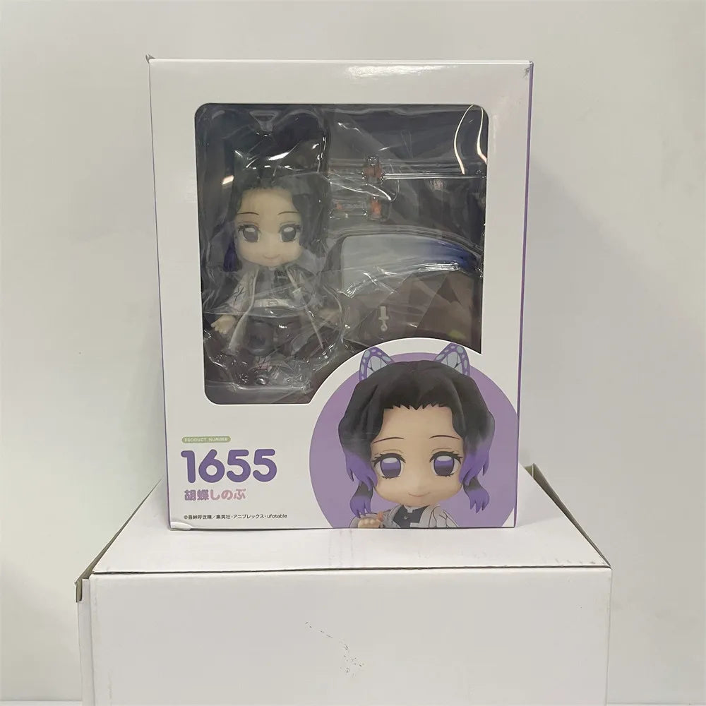 Anime Figure Demon Slayer Kochou Shinobu 1655 Action Figures 10cm Cute Toys for Children Kimetsu no Yaiba Collector Gifts Doll