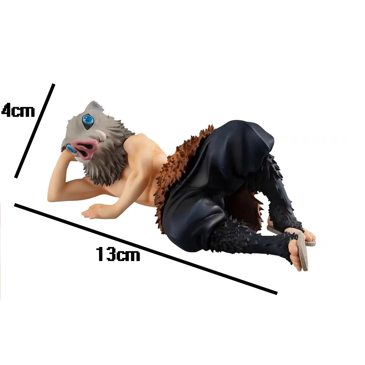 In Stock Original Demon Slayer in Hand Hashibira Inosuke Anime Model Gift Collect Figure Toys