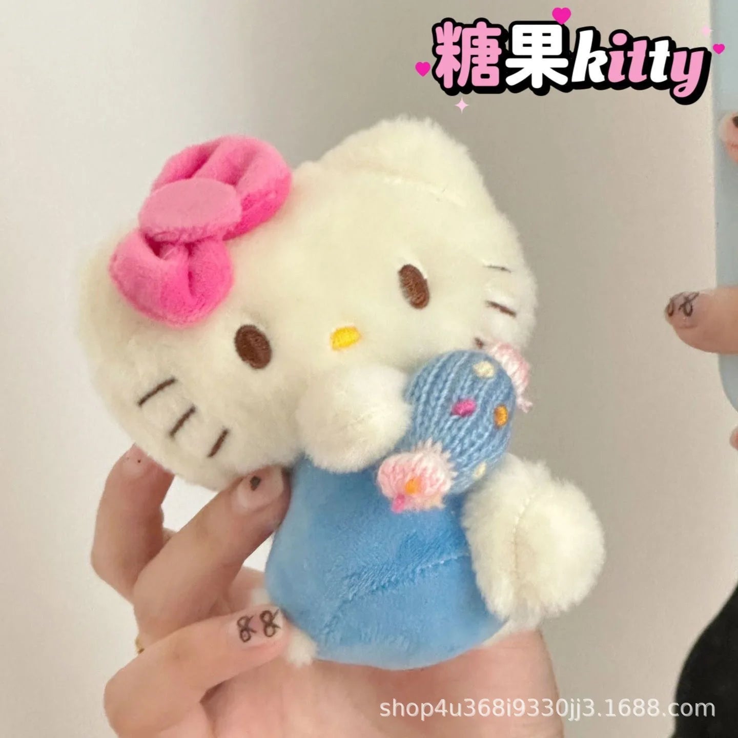 Kawaii Anime New Sanrio Hello Kitty Cartoon Plush Toy Fashion Plush Doll Pendant School Bag Keychain Accessories Gift for Friend