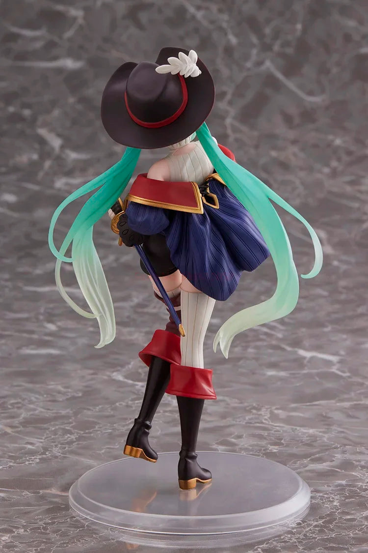 Taito Hatsune Miku Figure Wonderland Puss In Boots Anime Action Figurines Collection Model Statue Doll Toys Kid Gift