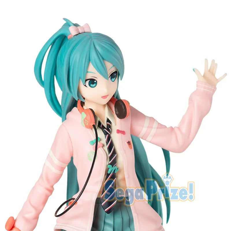 Hatsune Miku Project DIVA Arcade Future Tone Hatsune Miku SPM Figure Ribbon Girl Ver 24cm Model Toy Figure