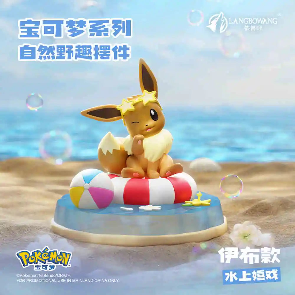 Pokemon Pikachu Psyduck Slowpoke Meowth Series Natural Wilderness Fun Action Figure Model For Birthday Toys Gift