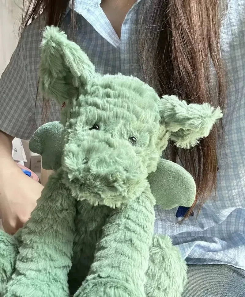 2025 New 23cm Jelly Cat Wavy Dragon Plush Toy Kawaii Room Decoration Doll Children'S Soothing Plush Doll Girl Birthday Gift