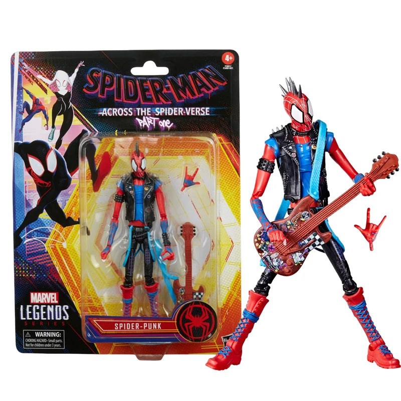 Hasbro Spider Man Venom Chasm SPIDER PUNK Carnage 2099 Deadpool Gwen Kraven Action Figure 1/12 Toys Model Doll kids for Toy Gift