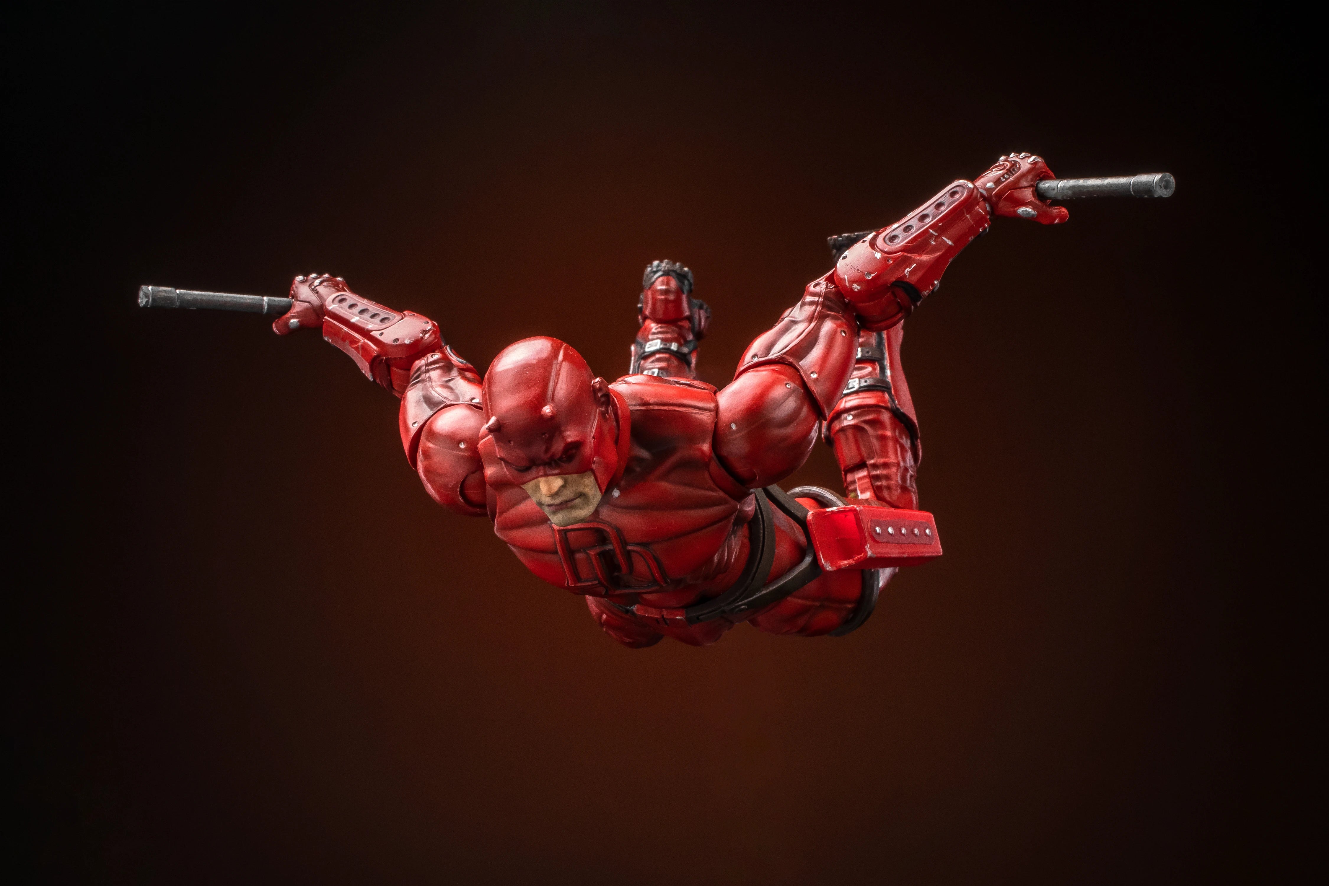 In Stock - FlefToys Marvel Daredevil Classic Red Shadowland Reborn Black 8