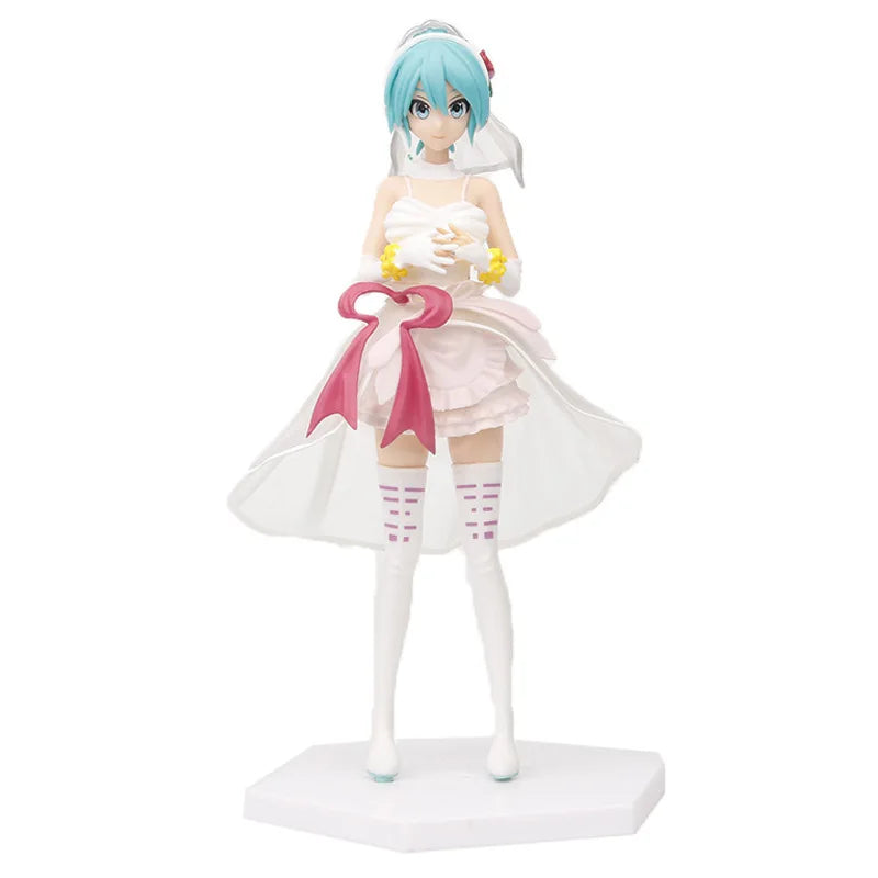 Anime Miku Pink Sakura Hatsune Miku Doll Toy PVC Action Figure Model Cosplay Props Girl Collection Figurine Gifts