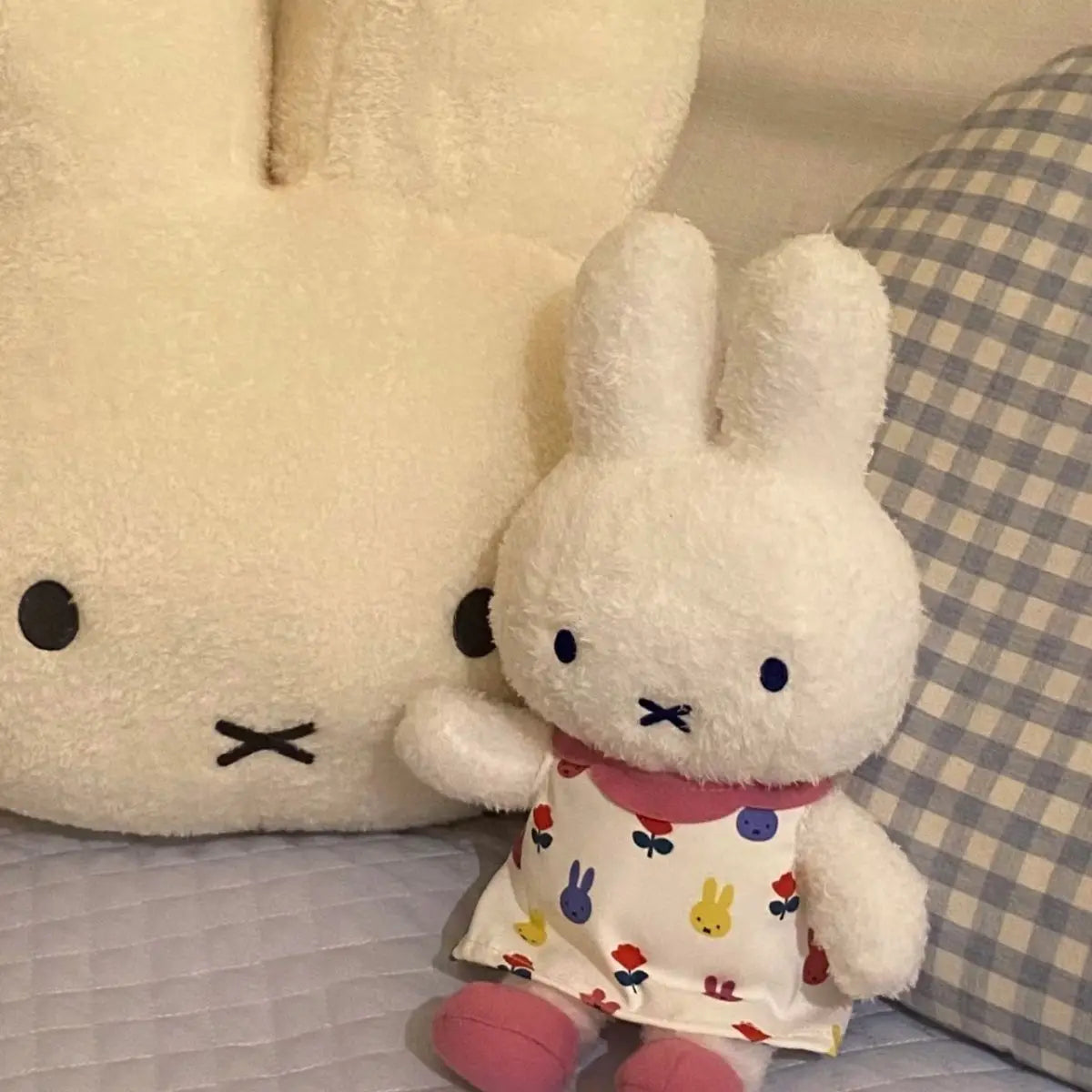 Kawaii Miffy Rabbit Plush Toy Figure Doll 25cm Cotton Doll Cartoon Cute Animation Decoration Christmas Gift