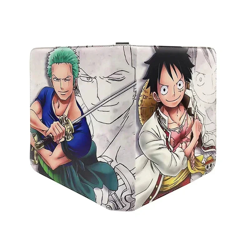 540Pcs 9 Pocket Anime One Piece Luffy Zoro Cards Book zipper PU leather Cards Binder Display Game Collection Card Kids Toy Gift