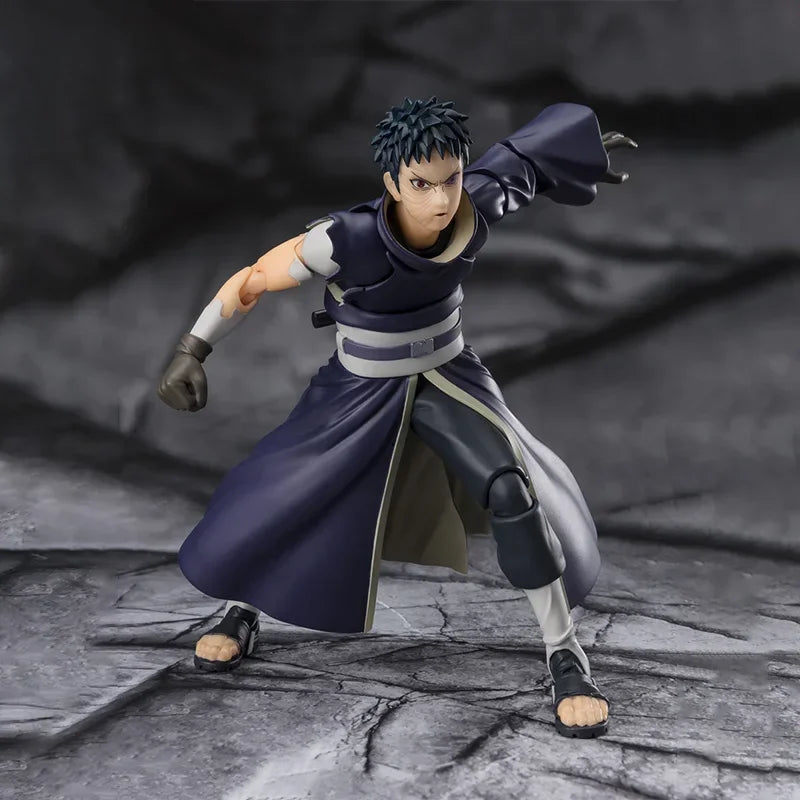 Bandai Anime Action Figure Naruto SHFiguarts SHF Uchiha Obito Hatake Kakashi Finished Model Collection Toy Gift for Kid