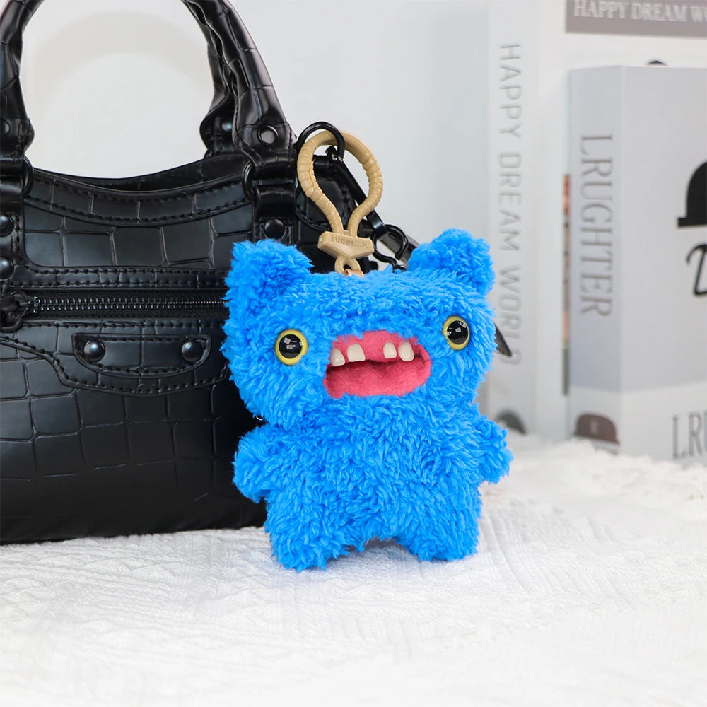 Fuggler Ugly Teeth Monsters Original Plush Toys Screamer Giggle Gaping Pranker Monster Keychain Punk Niche Fluffy Pendant Gift