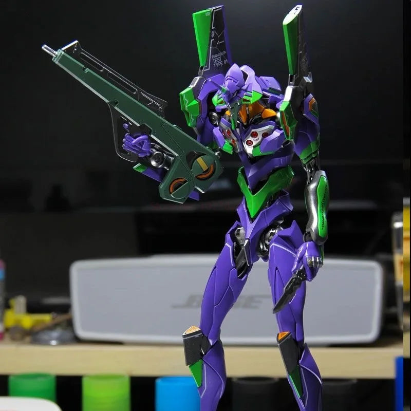 Rg Evan Gelion Model Kit 1:144 Evan Gelion Anime Action Figures Collectble Eva 01 Assembly Kit Mobile Suit Mecha Kits Toy Gift