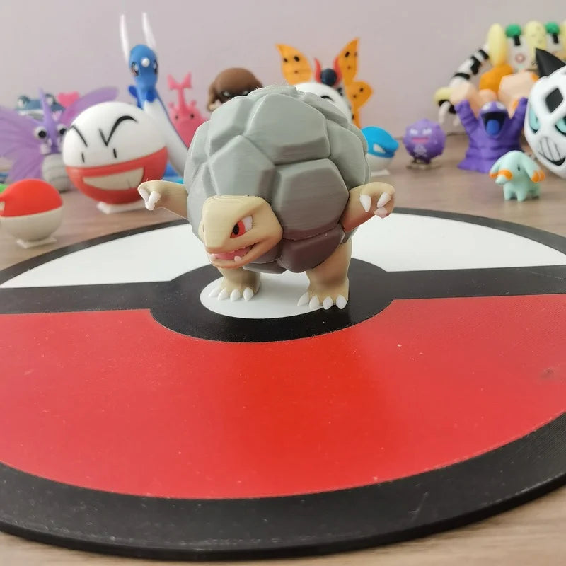 Anime Graveler Golem Geodude Action Figure Proportion World 1:20 Diy 3d Printing Kawaii Character Collection Model Kids Toy Gift