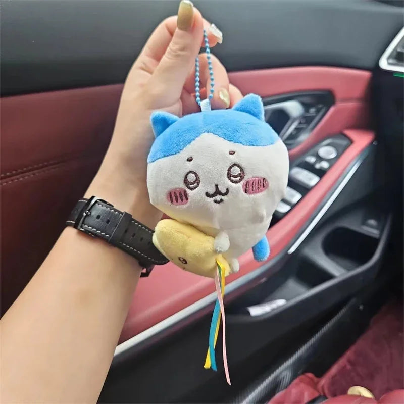Chiikawa Plush Doll Pendant Star Hugging Series Hachiware USAGI Cute Cartoon Keychain Hanging Keychain Plush Doll Accessories