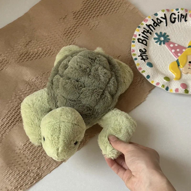 jelly cat 28cm Turtle Plush Doll Creative Companion Plush Toy Doll Simulation Turtle Pet Toy Children'S Holiday Gift
