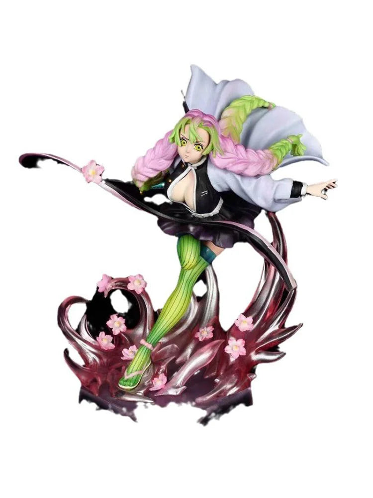 Demon Slayer 22cm Anime Figure Kanroji Mitsuri Periphery Action Figure Kimetsu no Yaiba High Quality Display Model Gift Toys