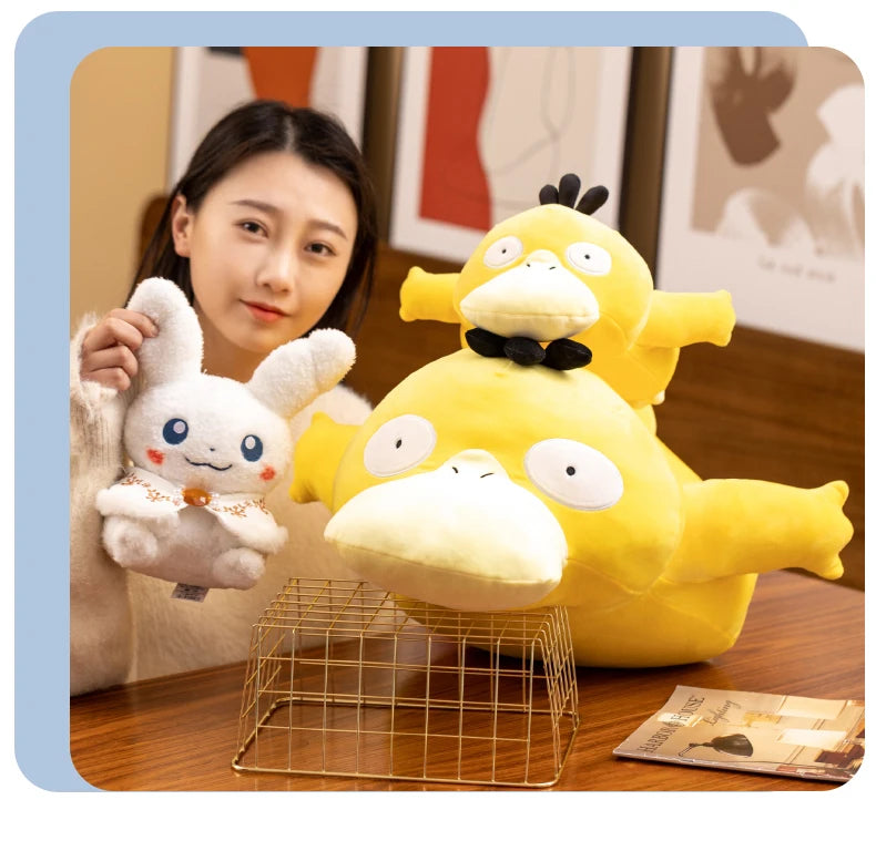 Pokemon Plush Stuffed Doll Psyduck Pillow Cute Cartoon Plush Toy Kawaii Doll Kids Birthday Gifts