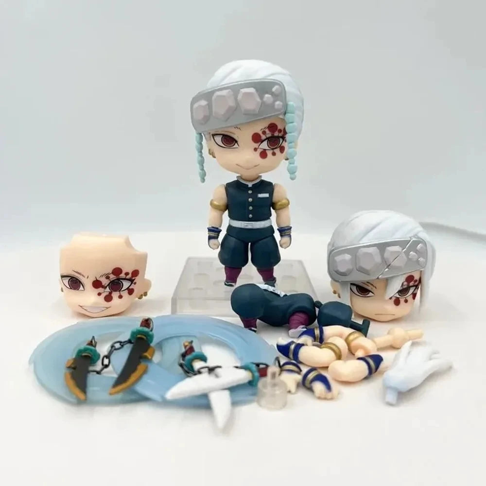 Demon Slayer Action Figures Set - Rengoku Kyoujurou 1541 & Uzui Tengen 1830 Anime Collectible Toys for Kids Gift