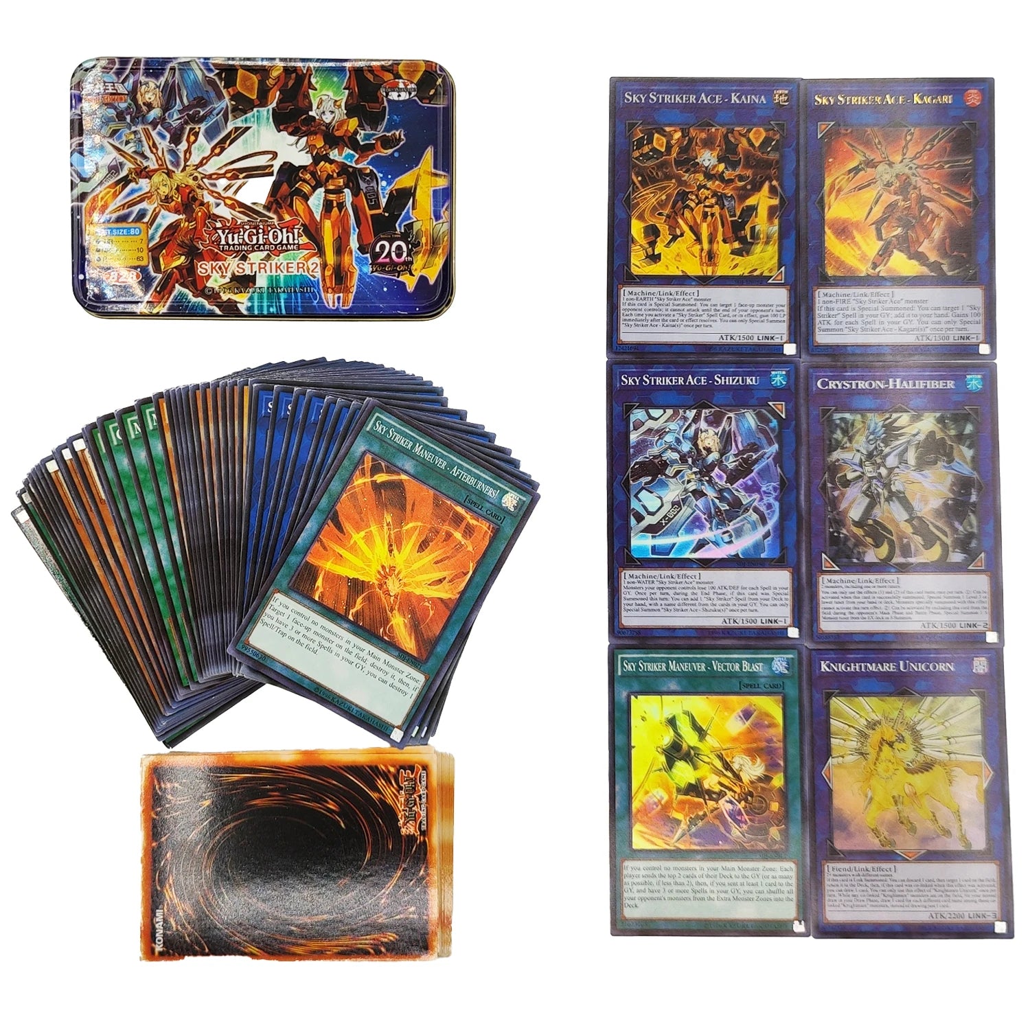 Yu Gi Oh Cards EGYPTIAN GOD PACK Card Deck English TCG Holographic Golden White Dragon Duel Game Collection Card with Tin Box