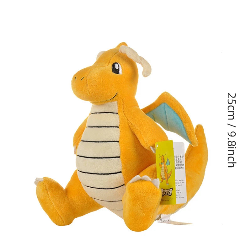 Pokemon Kawaii Dragonite Stuffed Toys Cartoon&Cute Fast Dragon Plush Dolls Throw Pillow Birthday Gift For Kids Friends Boys