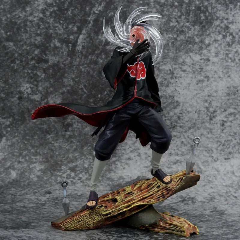 Naruto Anime Figure 26cm Obito Uchiha Tobi Head Changeable Action Figurine Pvc Statue Model Desktop Decoration Toy Gift For Kid