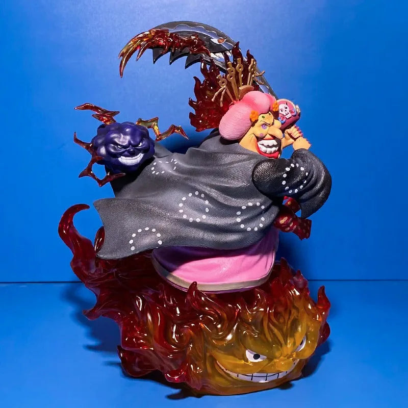 Anime One Piece Big Mom The Four Emperors Charlotte Linlin & Kaido GK PVC Action Figure Statue Collection Model Toys Doll Gifts