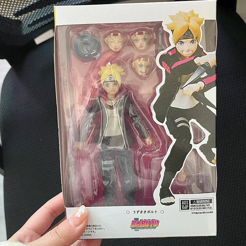 Shfiguarts Naruto Boruto Uzumaki Action Anime Figure Naruto Next Generations Uzumaki Boruto Figure SHF Model Gift Toys Doll
