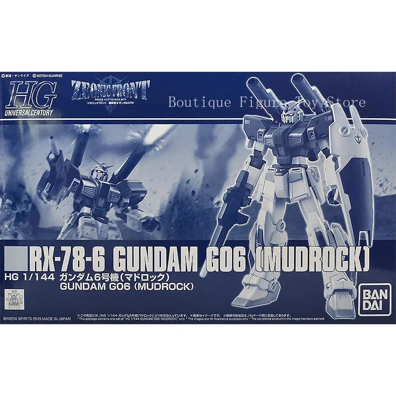 Bandai Gundam Model Kit Anime Figure PB HG 1/144 RX-78-6 G06 Mudrock Gunpla Action Toy Figure Toys for Children