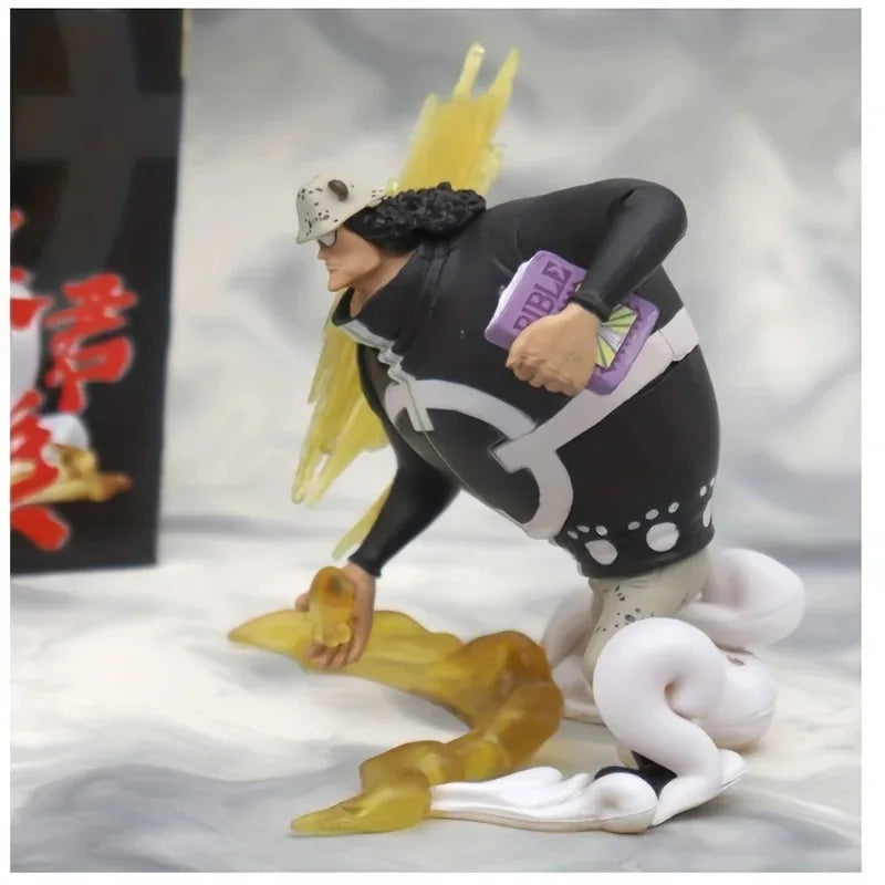 Bandai 10CM One Piece Anime Figure Luffy Tyrant Bear Anime Statue Action Figure Pvc Model Doll Collection Toy Gift Kids