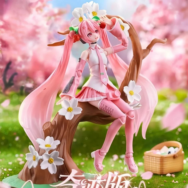 Blokees Blockman Cherry Blossom Future Hatsune Miku Miracle Version Sakura Future Doll Model Birthday Gift