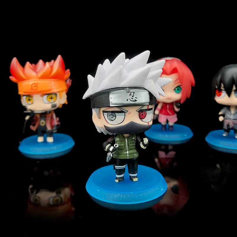 Anime Naruto Action Figure Naruto Sasuke Kakashi Itachi Model Toys Desktop Ornament Decoration Gift Boy Girl Figure Toy
