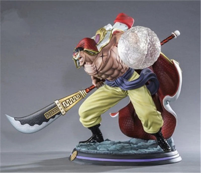 Anime One Piece Whitebeard Pirates Edward Newgate Battle Ver. GK PVC Action Figure Statue Collectible Model Kids Toys Doll Gifts