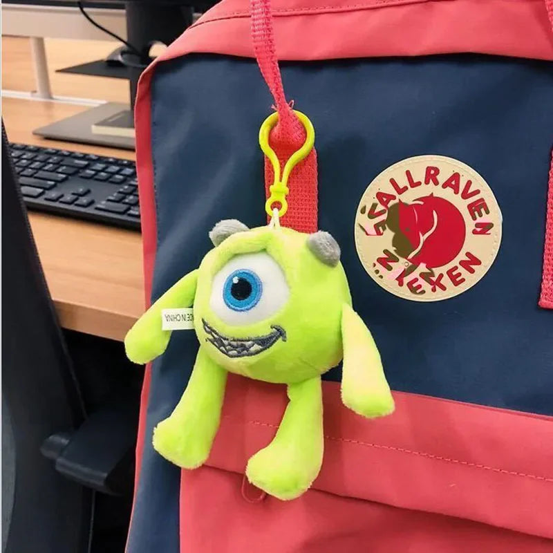 Disney Monsters University Plush Keychain Toy Strawberry Bear James Sullivan Mike Wazowski Soft Stuffed Doll for Kids Model Gift